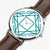 165. Hot Selling Ultra-Thin Leather Strap Quartz Watch (Silver With Indicators) ONVELS