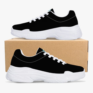 176. Trendy Chunky Sneakers - White/Black ONVELS