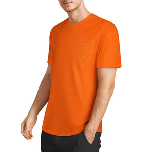 DTF 160gsm Men's Short Sleeve Cotton T-shirt (Dual-sided+Sleeve Printing)