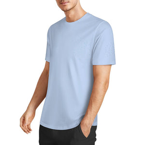 DTF 160gsm Men's Short Sleeve Cotton T-shirt (Dual-sided+Sleeve Printing)