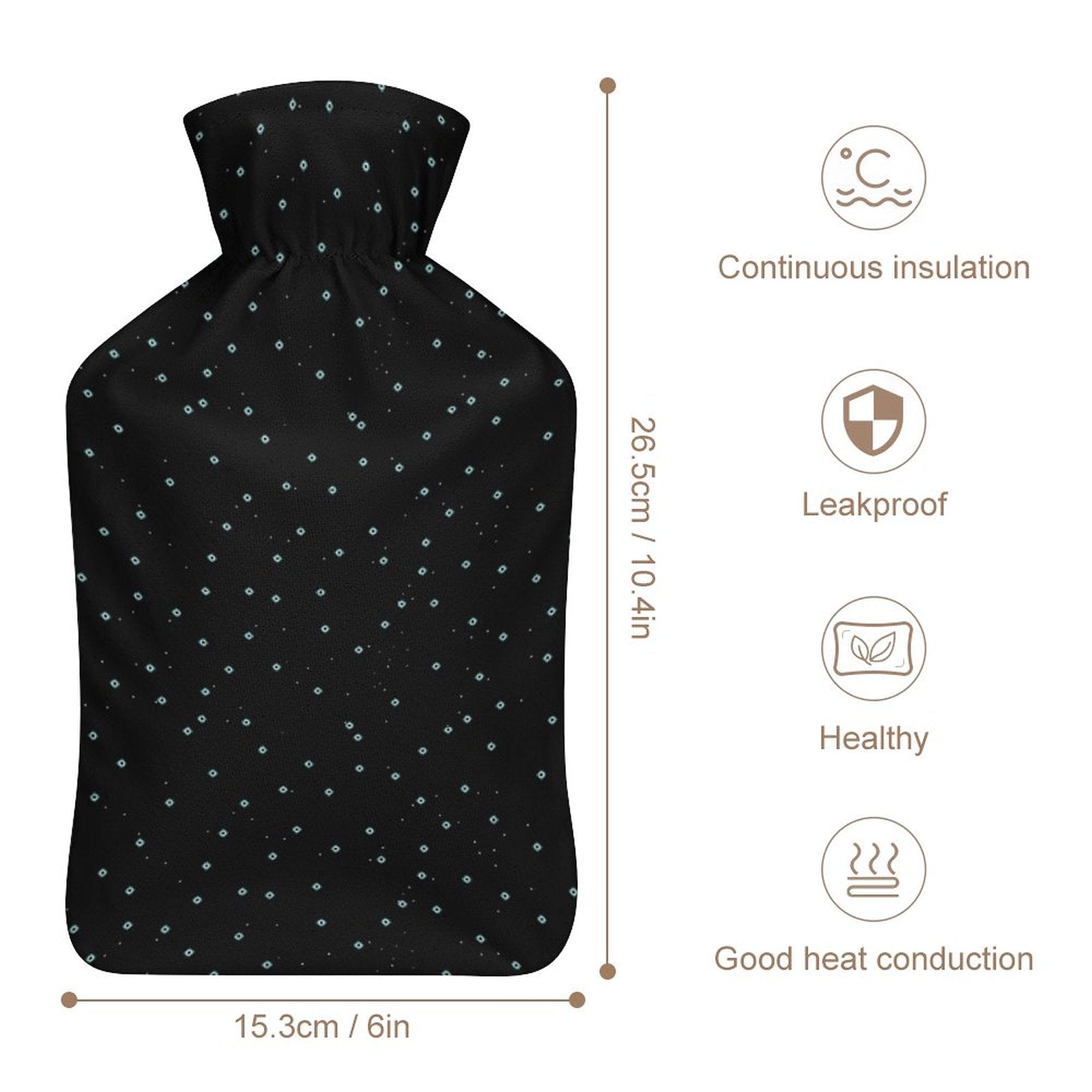 Rubber Hot Water Bottle with Cover