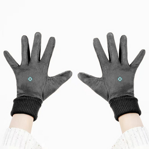 Custom Unisex Suede Fabric Gloves Touch Screen Fashion Gloves