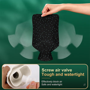 Rubber Hot Water Bottle with Cover onvels